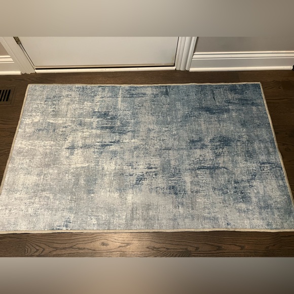Other Ruggable 3x5 Impasto Slate Blue Rug Poshmark